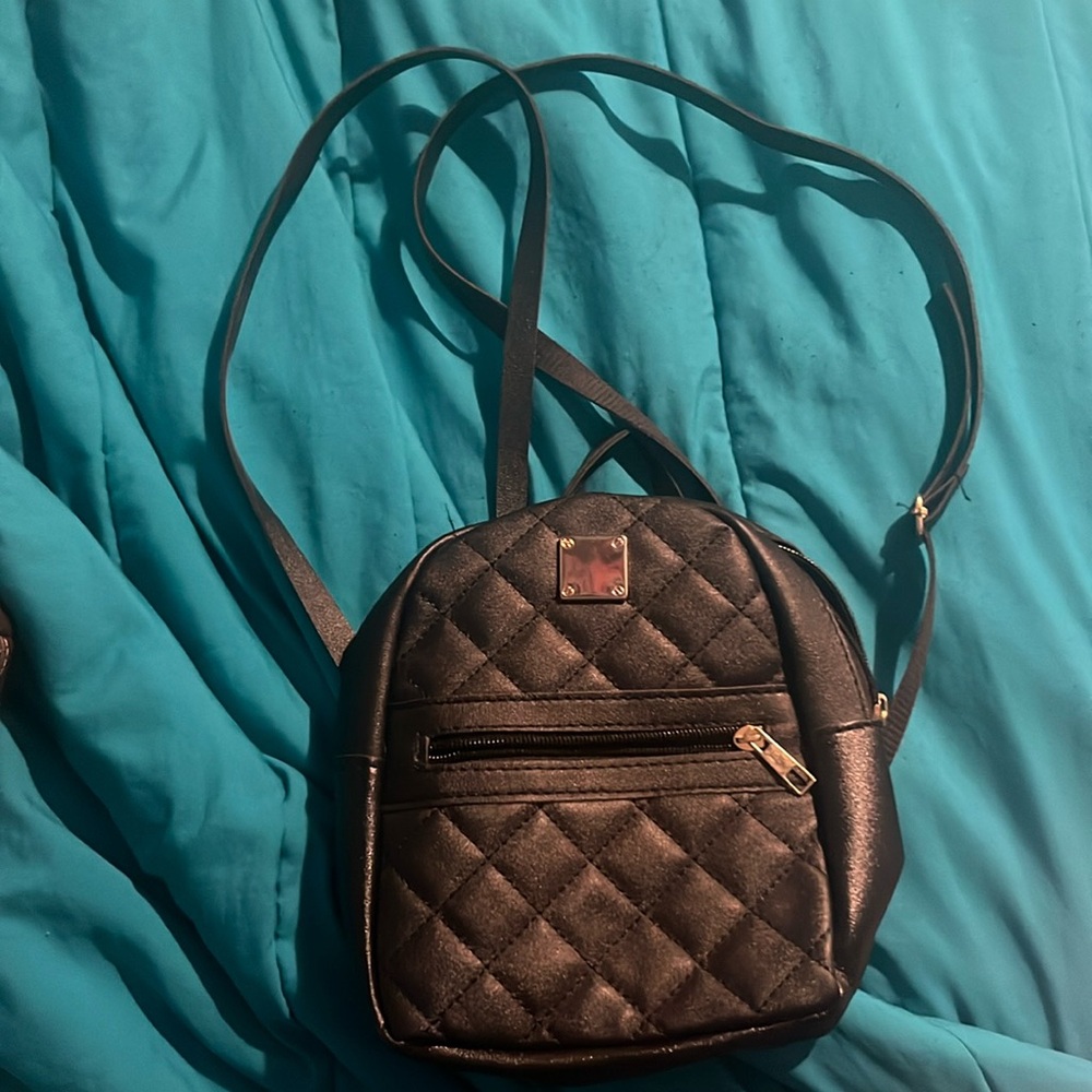 Small black backpack